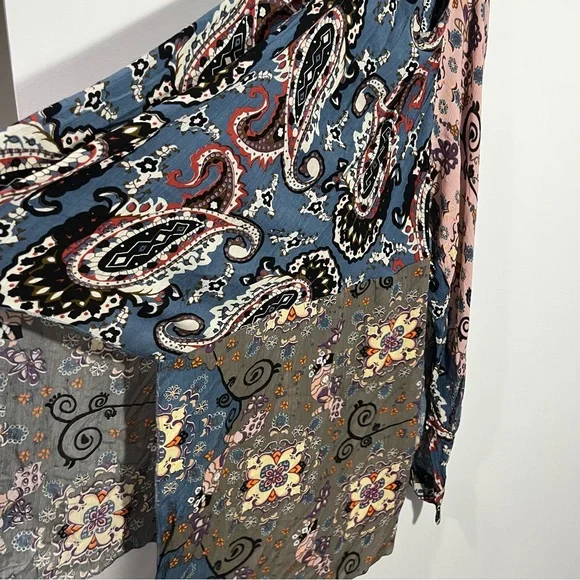 Free People Little Wing Mix Print Kimono One Size - Picture 9 of 9